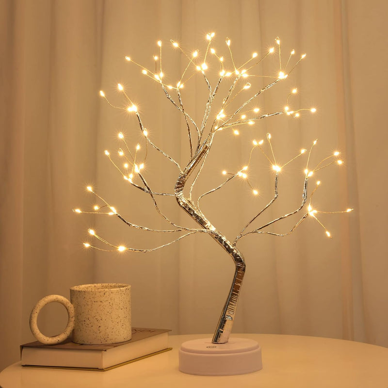 Tree Lamp Warm White 108 LED DIY Tabletop Fairy Light Decorative Shimmer Sparkly Desk Lamp Bonsai Artificial Trees Branches for Home Room Decor Wedding,Birthday Valentines Gift