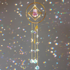 Sun Catchers with Crystals - Reflect Sunlight & Cast Rainbow Prisms Everywhere - Hanging Crystal Suncatcher for Window - Crystal Sun Catchers Indoor Window - Hanging Crystals for Decoration