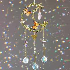 Sun Catchers with Crystals - Reflect Sunlight & Cast Rainbow Prisms Everywhere - Hanging Crystal Suncatcher for Window - Crystal Sun Catchers Indoor Window - Hanging Crystals for Decoration